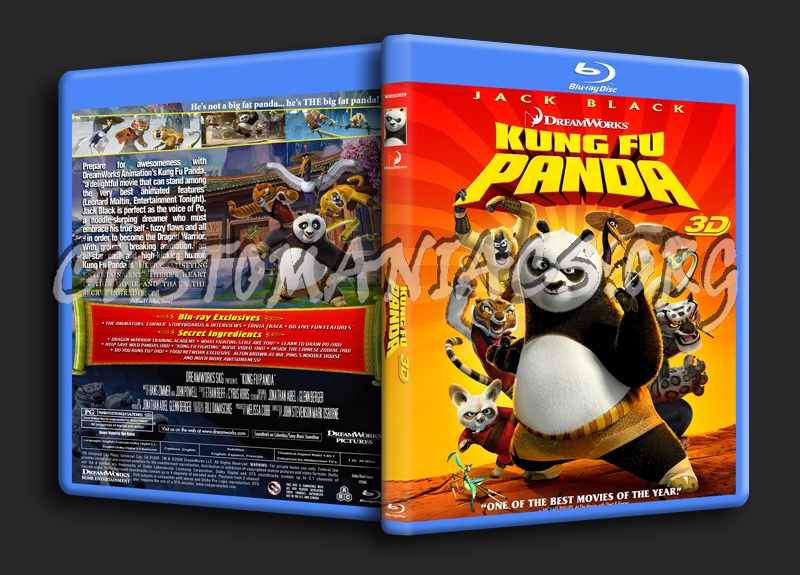 Kung Fu Panda 3D blu-ray cover