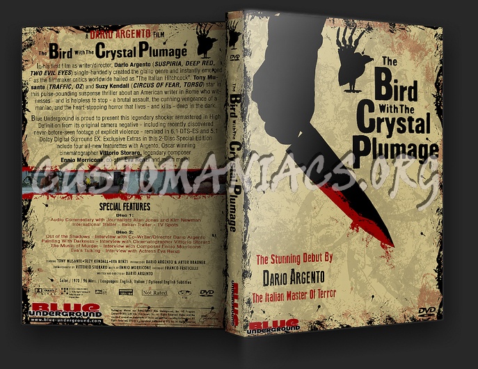 The Bird With the Crystal Plumage dvd cover
