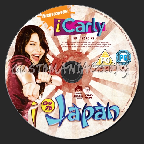 iCarly i Go to Japan dvd label