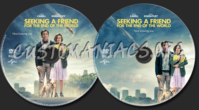 Seeking A Friend For The End Of The World dvd label