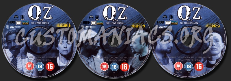 OZ Season 2 dvd label