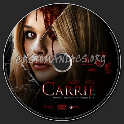 Carrie dvd label