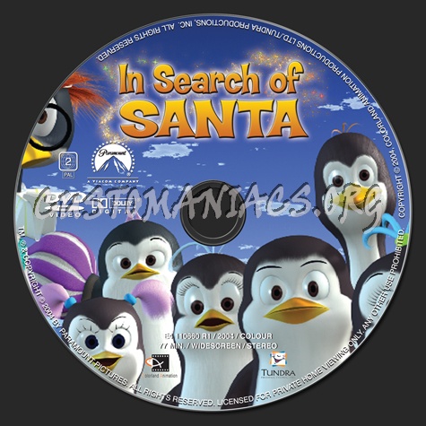 In Search of Santa dvd label