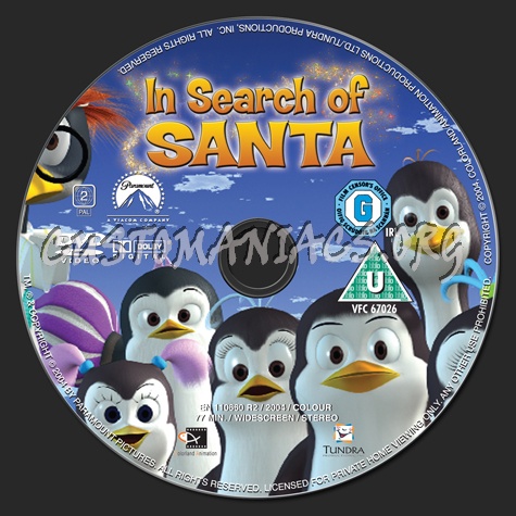 In Search of Santa dvd label