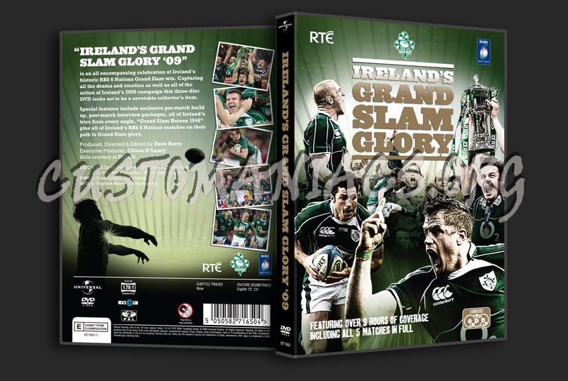 Ireland's Grand Slam Glory 09 dvd cover