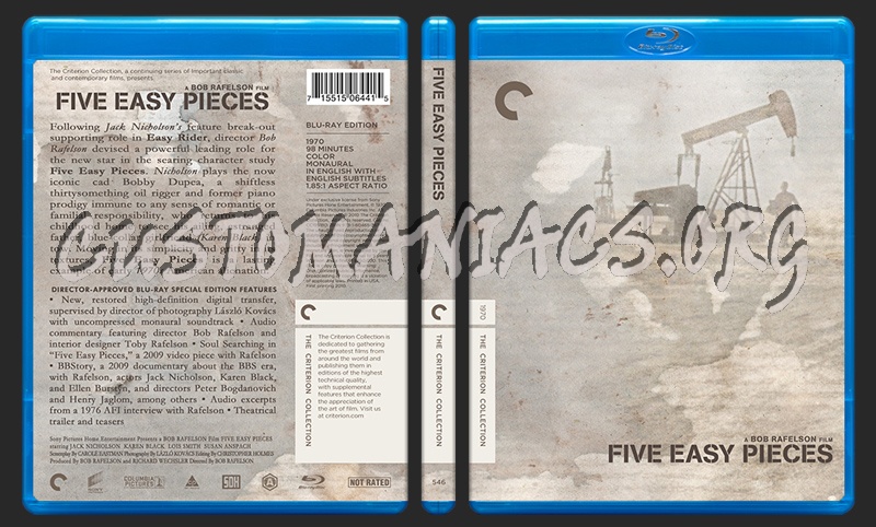 546 - Five Easy Pieces blu-ray cover