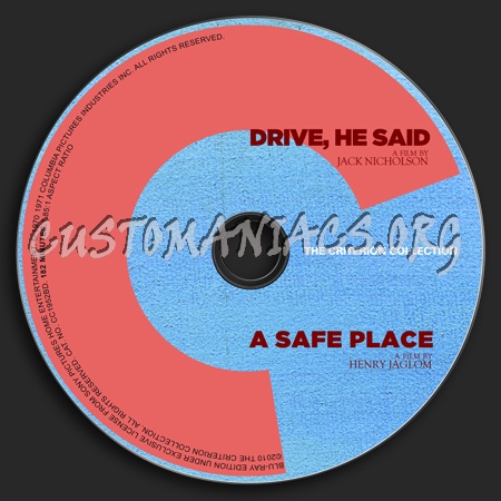 547 - 548 - Drive He Said - A Safe Place dvd label