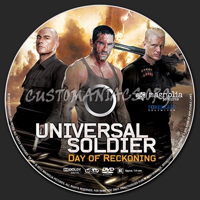 Universal Soldier: Day of Reckoning dvd label