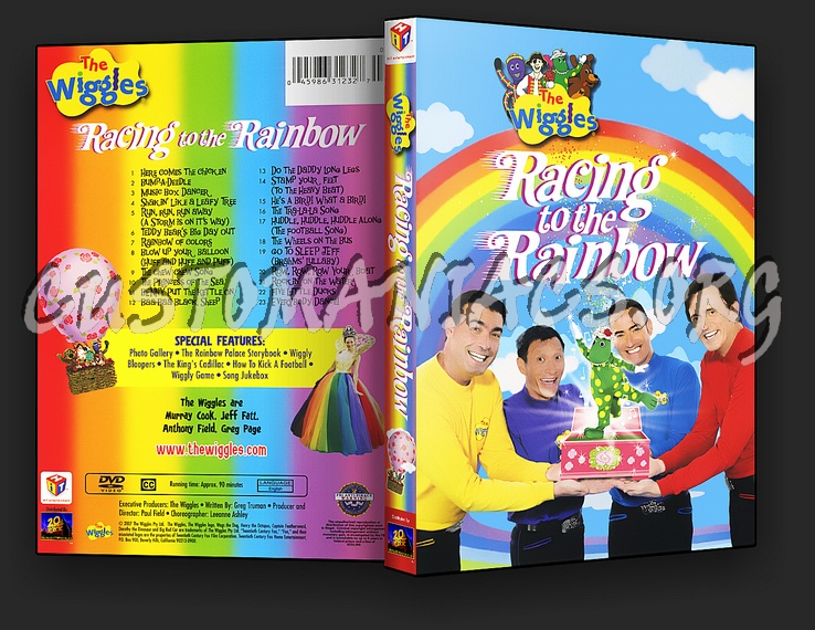 The Wiggles : Racing to the Rainbow dvd cover