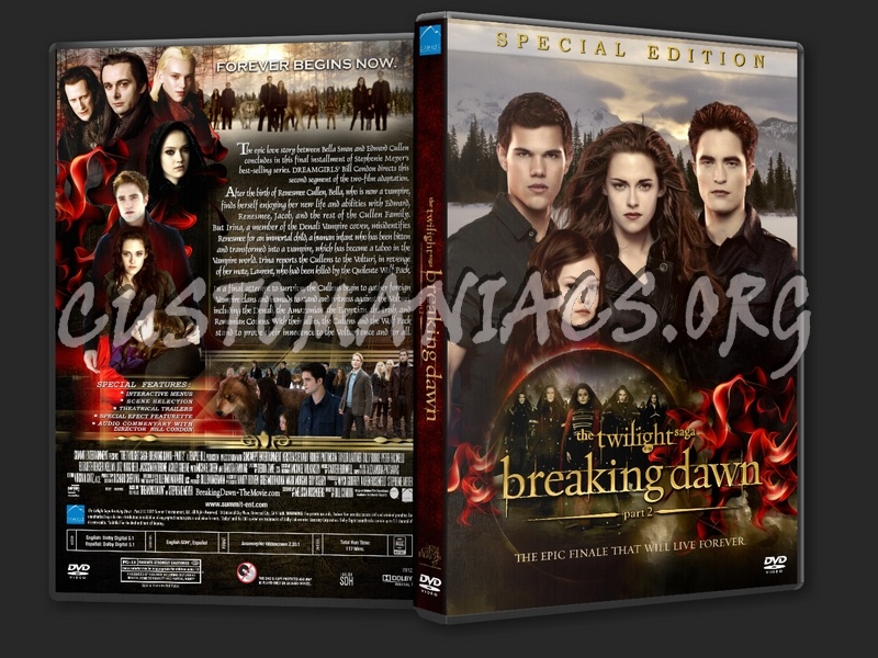 The Twilight Saga: Breaking Dawn - Part 2 dvd cover
