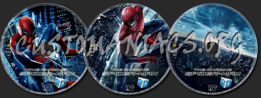 The Amazing Spider-Man 3D blu-ray label