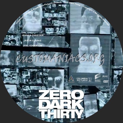 Zero Dark Thirty dvd label