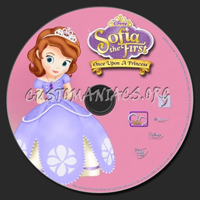 Sofia The First: Once Upon A Princess blu-ray label
