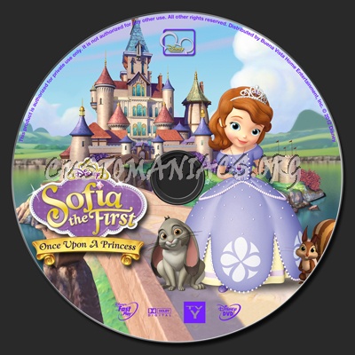 Sofia The First: Once Upon A Princess dvd label