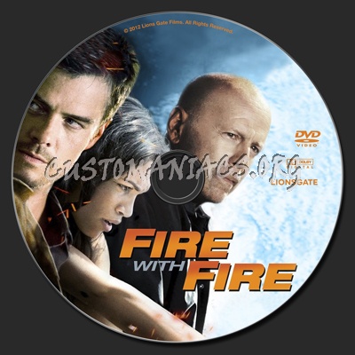 Fire With Fire (2012) dvd label