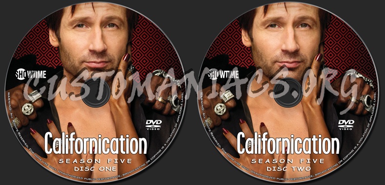 Californication - Season 5 dvd label