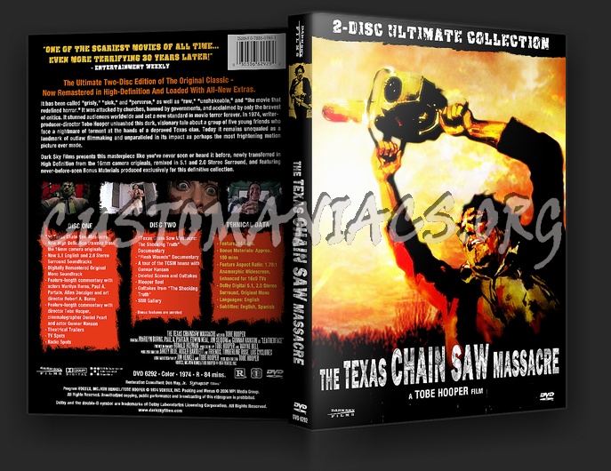 The Texas Chainsaw Massacre (1974) dvd cover