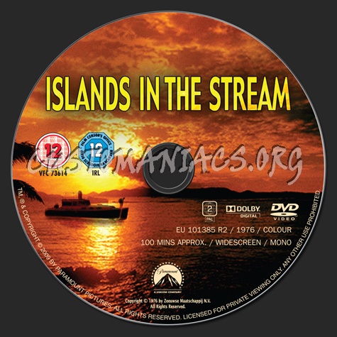 Islands in the Stream dvd label
