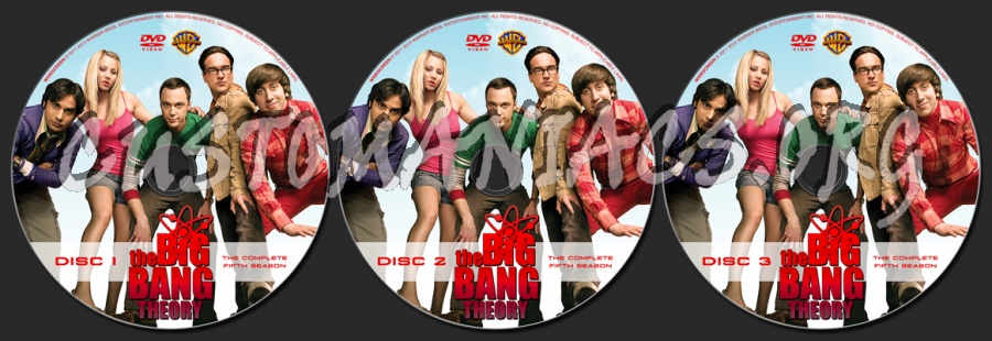 The Big Bang Theory Season 5 dvd label