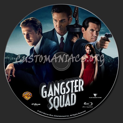 Gangster Squad blu-ray label