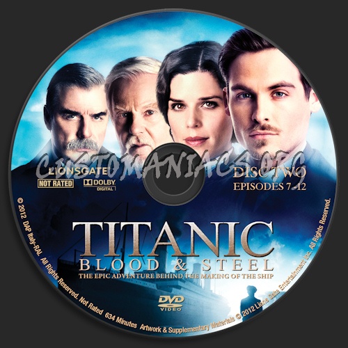 Titanic Blood And Steel dvd label