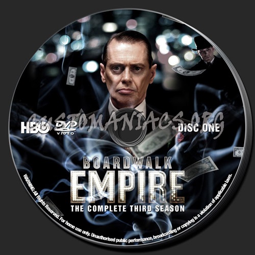 Boardwalk Empire Season 3 dvd label