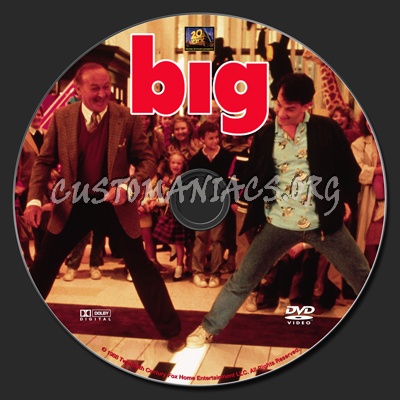 Big (1988) dvd label