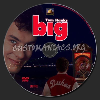 Big (1988) dvd label