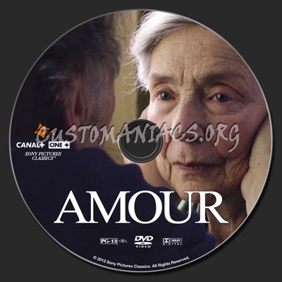 Amour dvd label