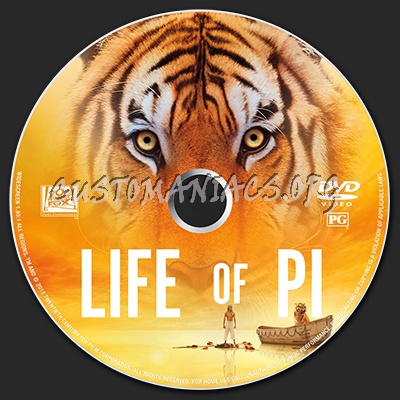 Life of Pi dvd label