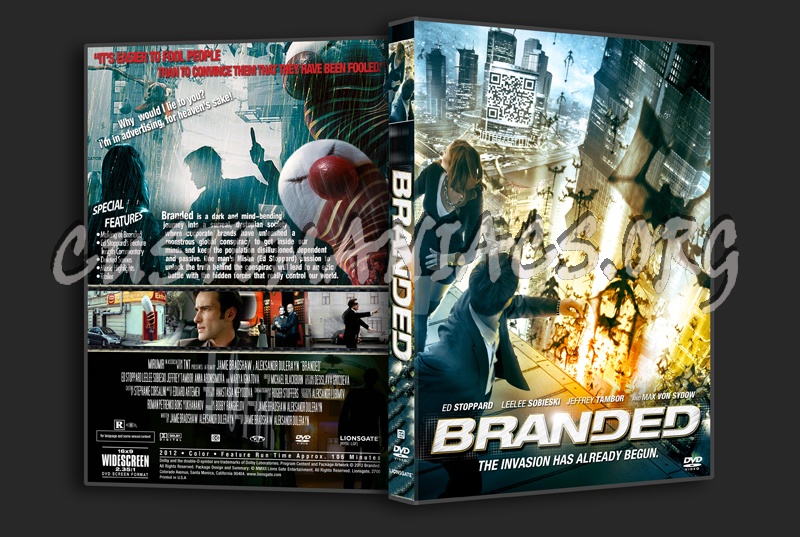 Branded dvd cover