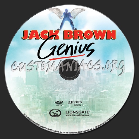 Jack Brown Genius dvd label