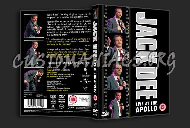 Jack Dee Live at the Apollo dvd cover
