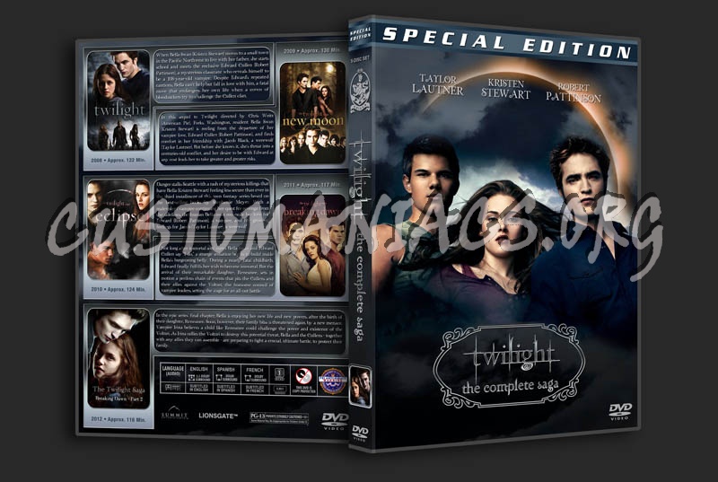 Twilight: The Complete Saga dvd cover