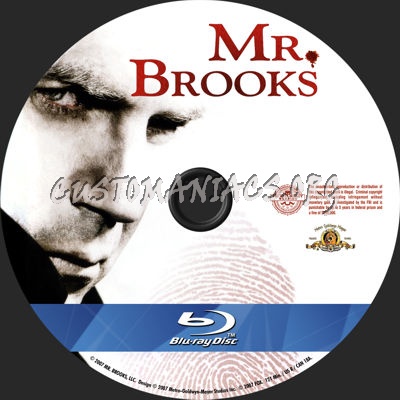 Mr. Brooks blu-ray label