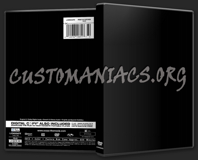 Lionsgate DVD Templates 2013 dvd label