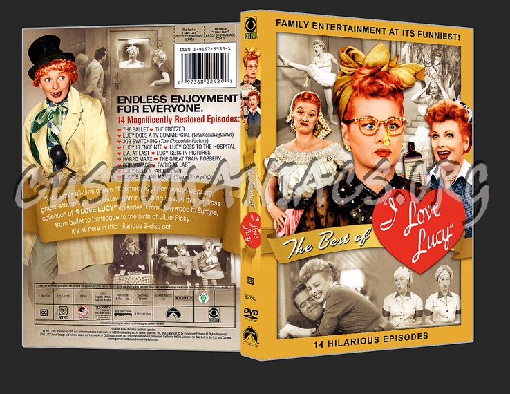 The Best Of I Love Lucy dvd cover