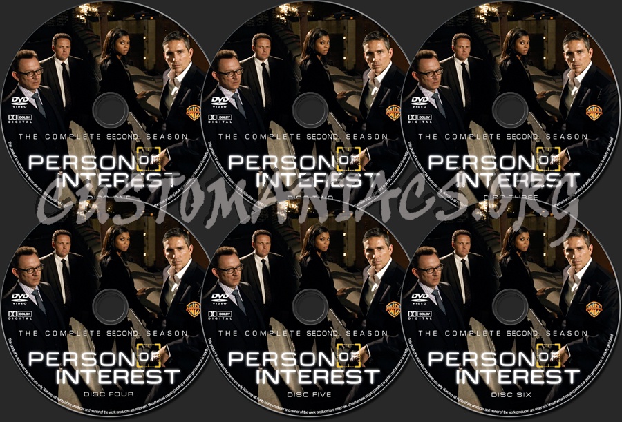 Person of interest Season 2 dvd label