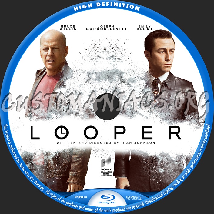 Looper blu-ray label