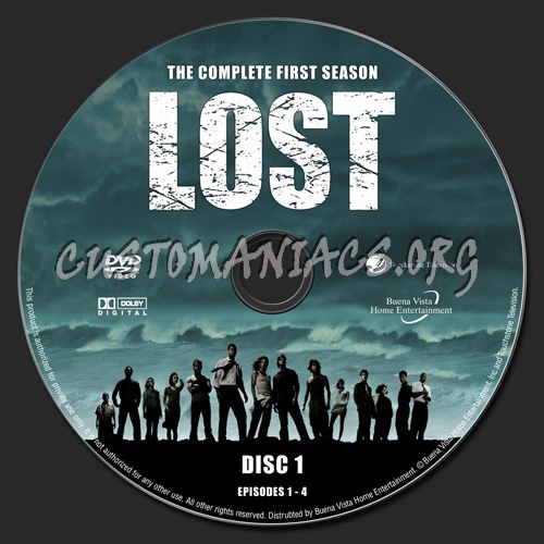 Lost Season 1 dvd label