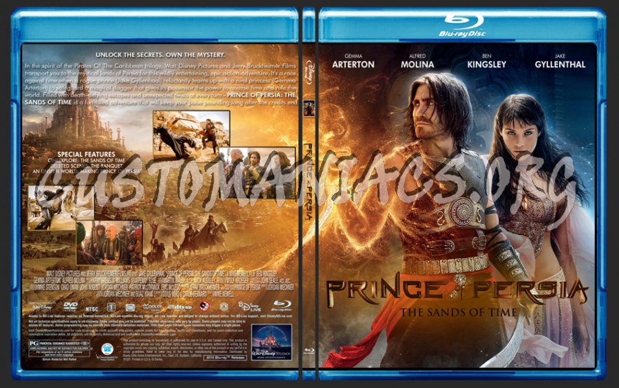 Prince Of Persia Sands Of Time blu-ray cover