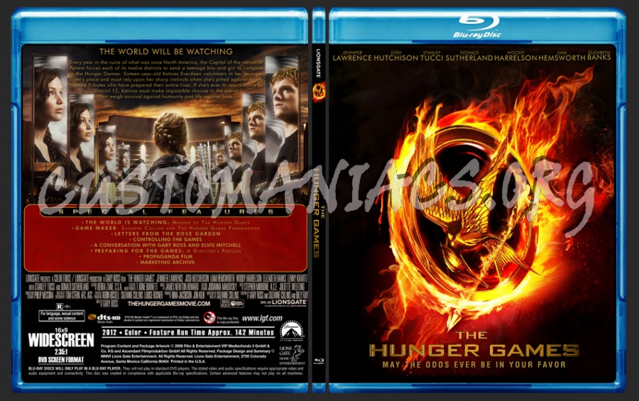 The Hunger Games blu-ray cover