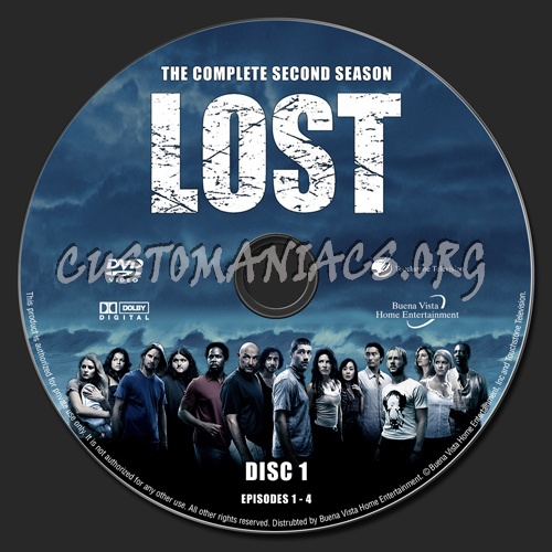 Lost Season 2 dvd label DVD Covers Labels by Customaniacs id