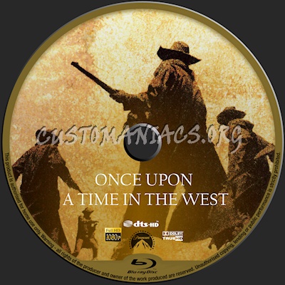 Once upon a Time in the West blu-ray label