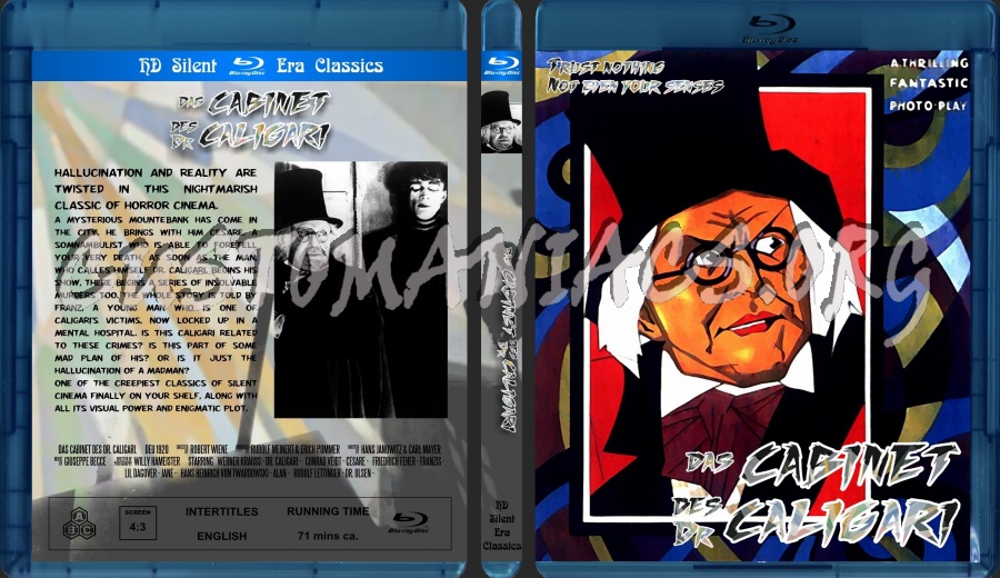 Cabinet of Dr. Caligari blu-ray cover
