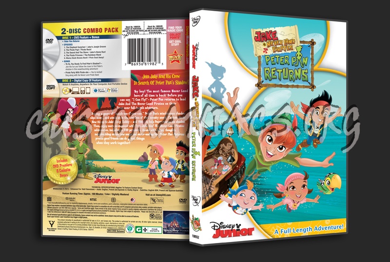 Jake and the Neverland Pirates: Peter Pan Returns dvd cover
