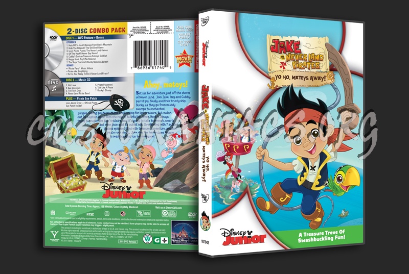 Jake and the Neverland Pirates: Yo Ho, Mateys Away! dvd cover