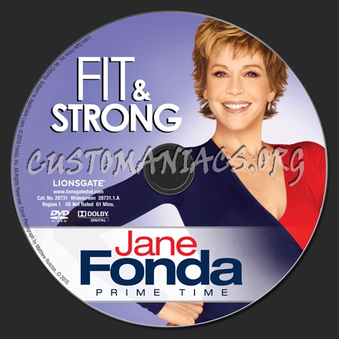 Jane Fonda Prime Time: Fit & Strong dvd label