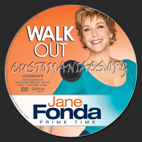 Jane Fonda Prime Time: Walk Out dvd label