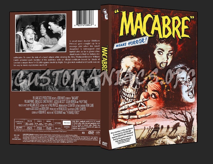 Macabre (1958) dvd cover